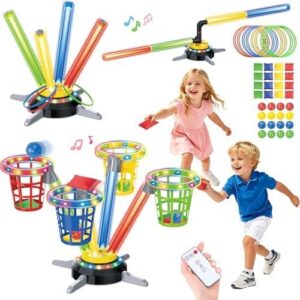 三合一声光电动旋转套圈跳圈儿童玩具 58%OFF