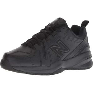 New Balance 女士 608 V5 休闲舒适交叉训练鞋，黑色/黑色，10.5 宽 -44%