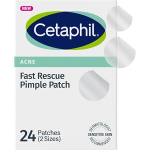 Cetaphil 痤疮贴片 水杨酸和 CICA 敏感肌肤护理 24 ct -50%