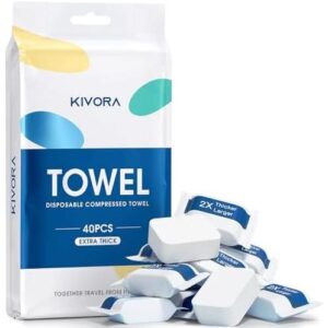 加厚压缩一次性毛巾 (40 片装吸水可降解) 50%OFF
