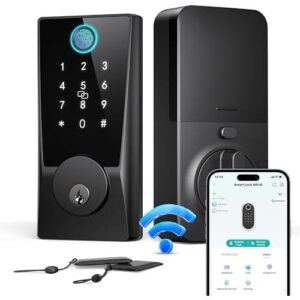 WiFi 智能指纹门锁 (密码远程临时密码自动上锁适配语音) 50%OFF