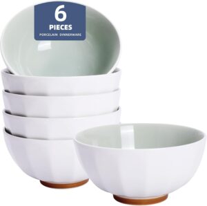24 盎司陶瓷碗六件套（奶油绿可微波洗碗机适用） 50%OFF