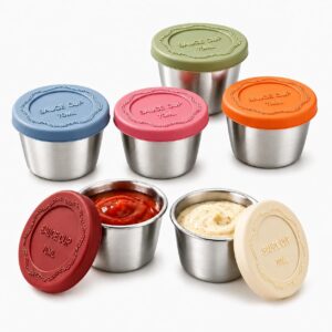 不锈钢密封酱料小杯 (防漏便携 / 多只分装) 50%OFF