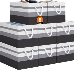 可折叠布艺收纳筐8件套 50%OFF