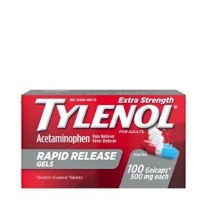 泰诺速效强效止痛胶囊100粒 76%OFF