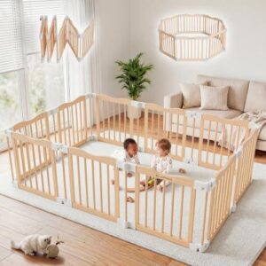 实木婴儿游戏围栏 55%OFF