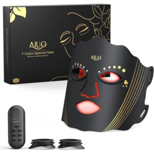 AIUO 面部红光疗法 LED 面罩光疗 可充电红光治疗面部面膜 -50%