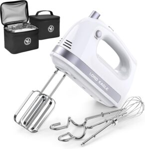 400W 电动手持打蛋器 (五档调速配配件 / 防水收纳袋烘焙专用) 50%OFF