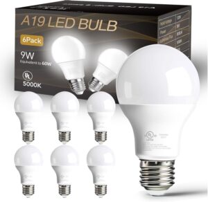 LED 灯泡 6 只装 50%OFF