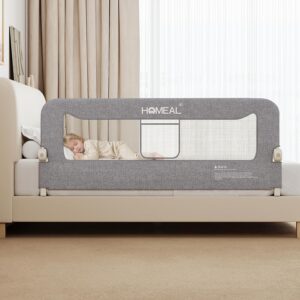 HOMEAL幼儿床栏，59英寸摆动式婴儿床护栏  50%OFF