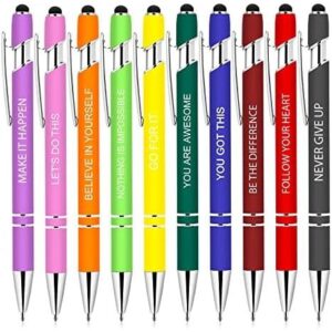 10Pcs/励志触控圆珠笔套装 55%OFF