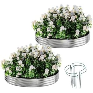 圆形镀锌金属种植花箱72%OFF