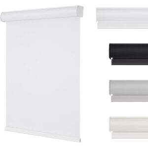Changshade Cordless Blackout Roller Shades with Valance, Room Darkening Roll-up Shade Easy Install, Fabric Windows Blinds for Home, Bedroom and Office, 31" W x 72" H, White ROL31WT72D  -50%