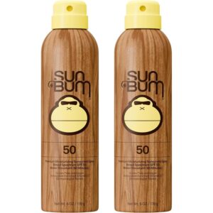 Sun Bum Original SPF 50 广谱防晒身体喷雾 - 6 盎司(2 件装) -42%