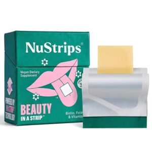 NuStrips™ 快溶美容条含生物素、叶酸和维生素E – 头发、皮肤和指甲补充剂-50%
