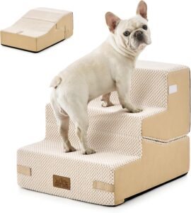 小型犬三步爬梯 (14.2 英寸米色沙发用) 50%OFF