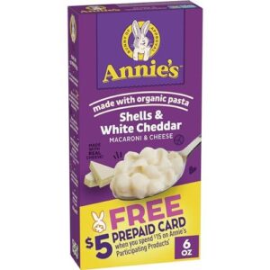 Annie's 奶酪通心粉(12包/6盎司) 54%OFF